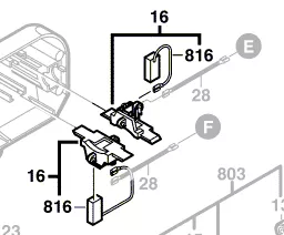 Porte balais réf. 1 604 336 040 BOSCH